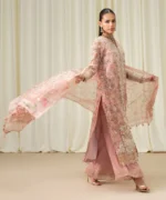 Sapphire Winter Collection / Sapphire Embroidered Chiffon Dress - Image 2