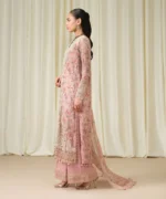Sapphire Winter Collection / Sapphire Embroidered Chiffon Dress - Image 4