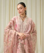 Sapphire Winter Collection / Sapphire Embroidered Chiffon Dress - Image 3