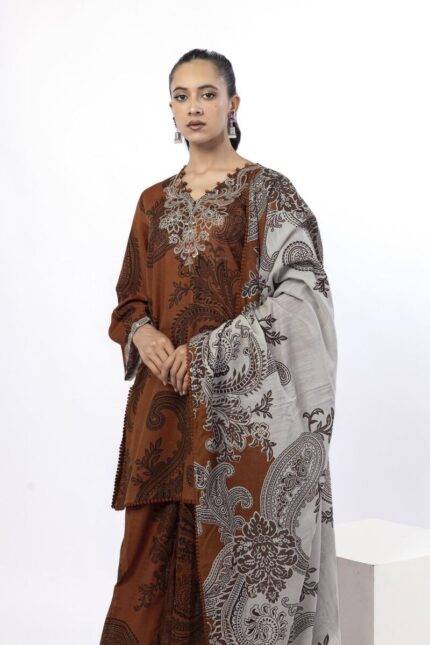 Khaadi Embroidered | 3pc Light Khaddar LKW65AST